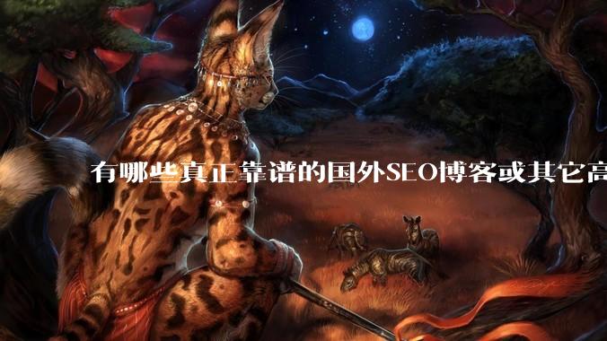 有哪些真正靠谱的国外SEO博客或其它高质量SEO内容来源？